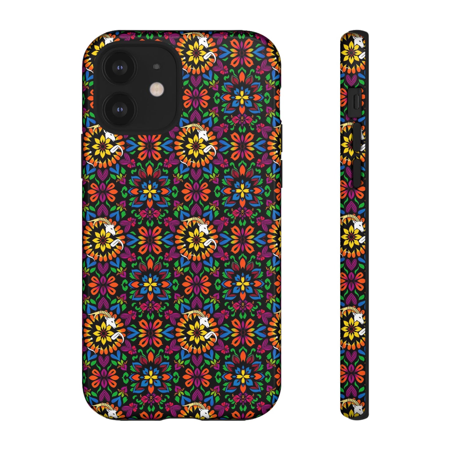 Tough Cases, Capricorn, Zodiac v2, Flower Pattern