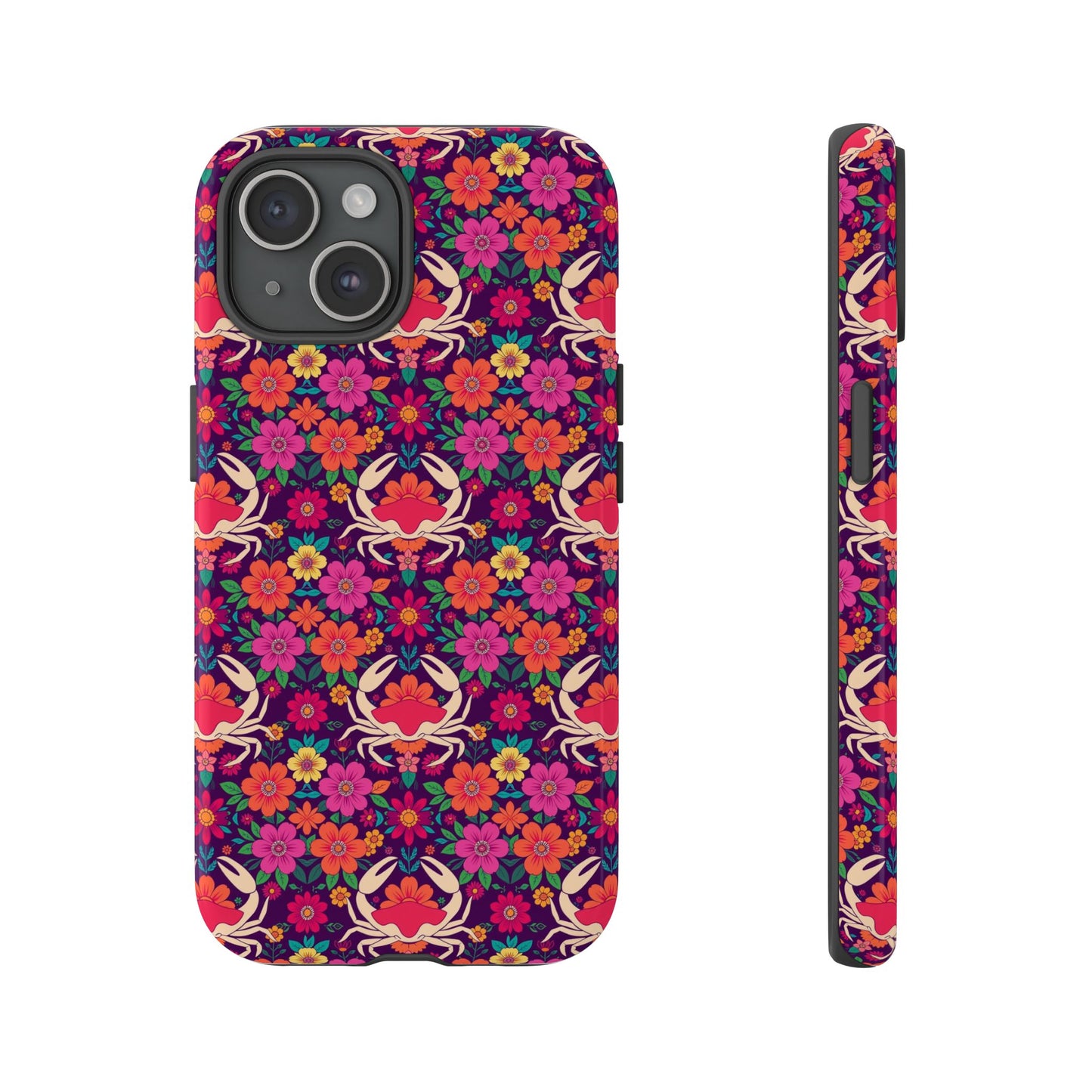 Tough Cases, Cancer, Zodiac v1, Flower Pattern