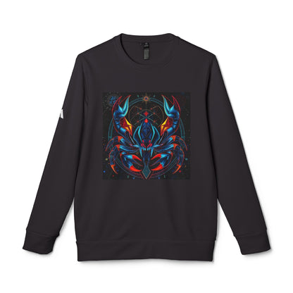 Adidas, Unisex Fleece Crewneck Sweatshirt, Scorpio, Pop Art, Zodiac