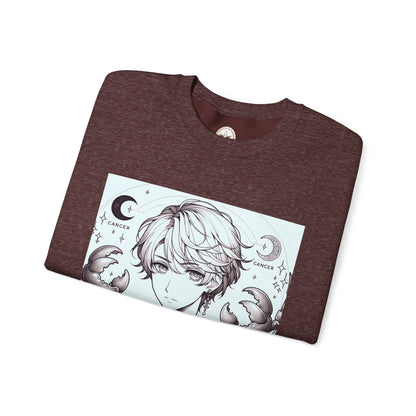 Unisex Heavy Blend™ Crewneck Sweatshirt,Two Moon, Cancer Zodiac Design