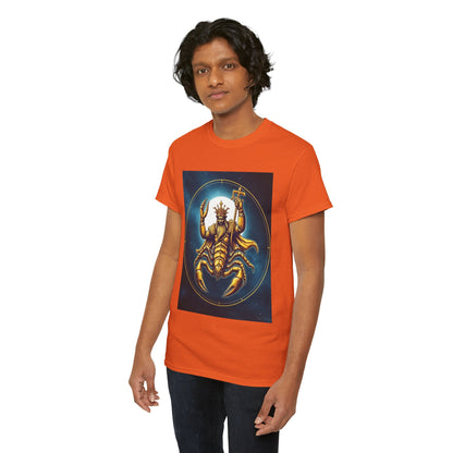 Unisex Heavy Cotton T-Shirt, Moon, Scorpio Zodiac Design