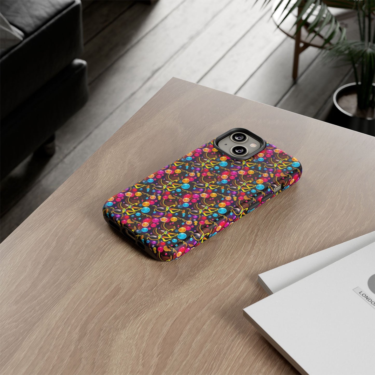 Tough Cases, Sagittarius, Zodiac v1, Bubble Pattern