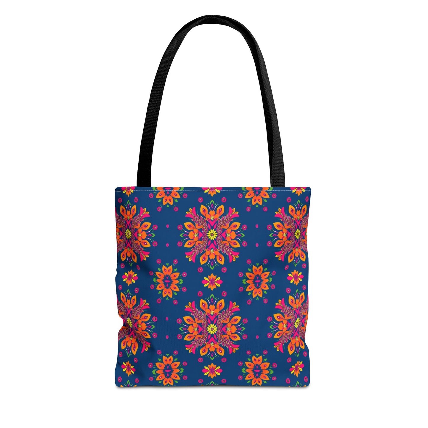 Tote Bag (AOP), Gemini, Zodiac v2, Flower Pattern