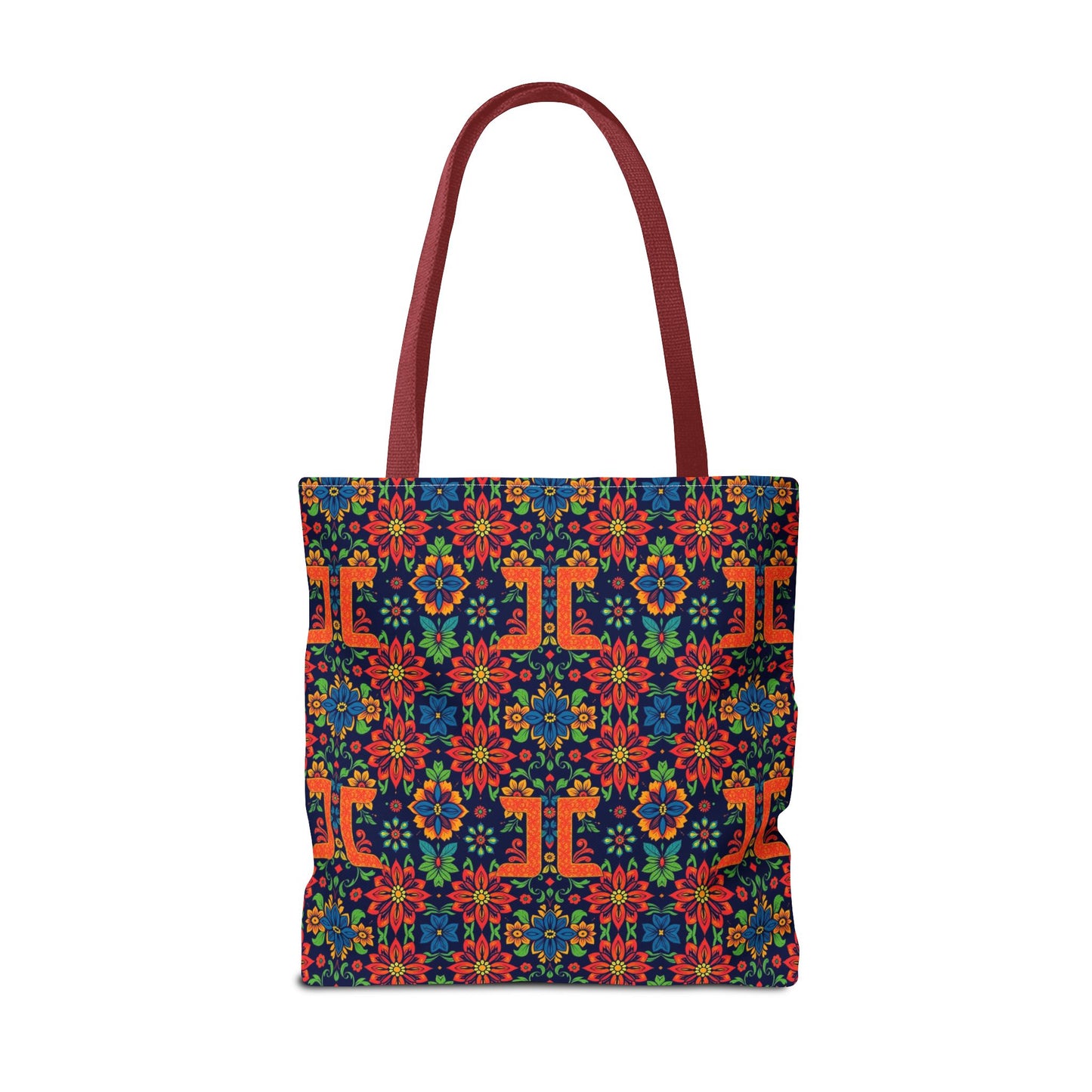 Tote Bag, (AOP), Gemini, Zodiac v1, Flower Pattern