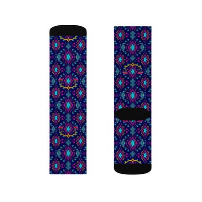 Sublimation Socks, Libra, Zodiac v2, Jewel Pattern