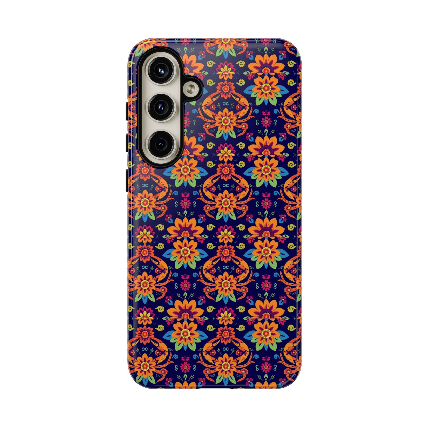 Tough Cases, Cancer, Zodiac, Flower Pattern