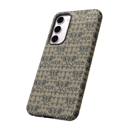 Tough Cases, Aries, Zodiac, Metal Pattern