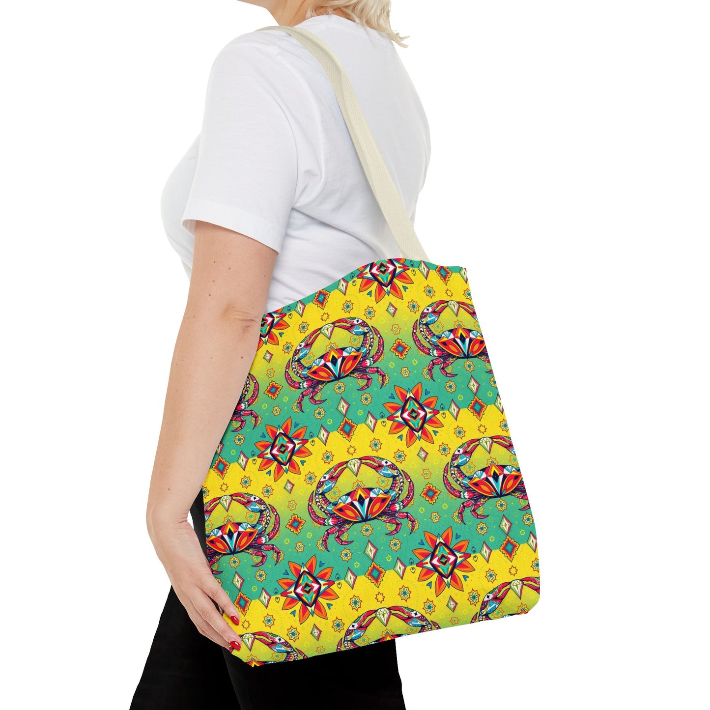 Tote Bag (AOP), Cancer, Zodiac, Jewel Pattern