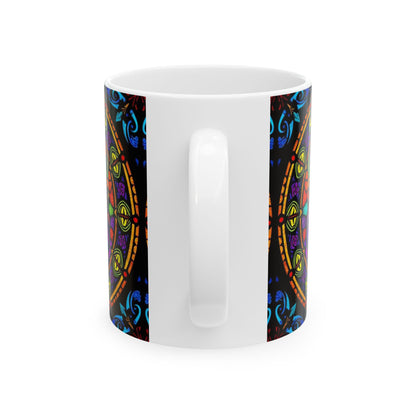 Ceramic Mug, (11oz, 15oz), Ceramic Coffee Mug, AOP, Glass Design v1, Scorpio Zodiac