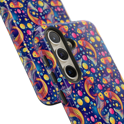 Tough Cases, Pisces, Zodiac, Bubble Pattern