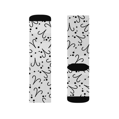Zodiac Sublimation Socks Aries Zodiac sign