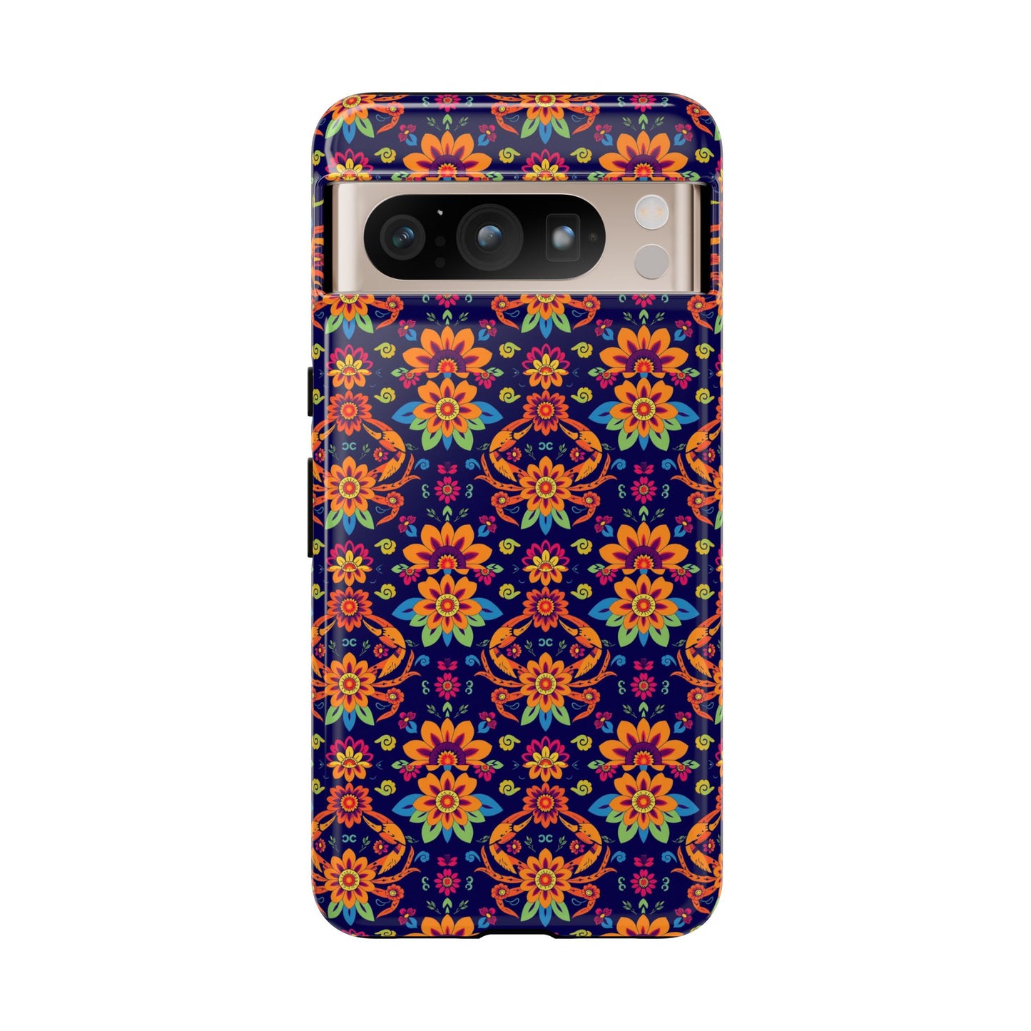 Tough Cases, Cancer, Zodiac, Flower Pattern