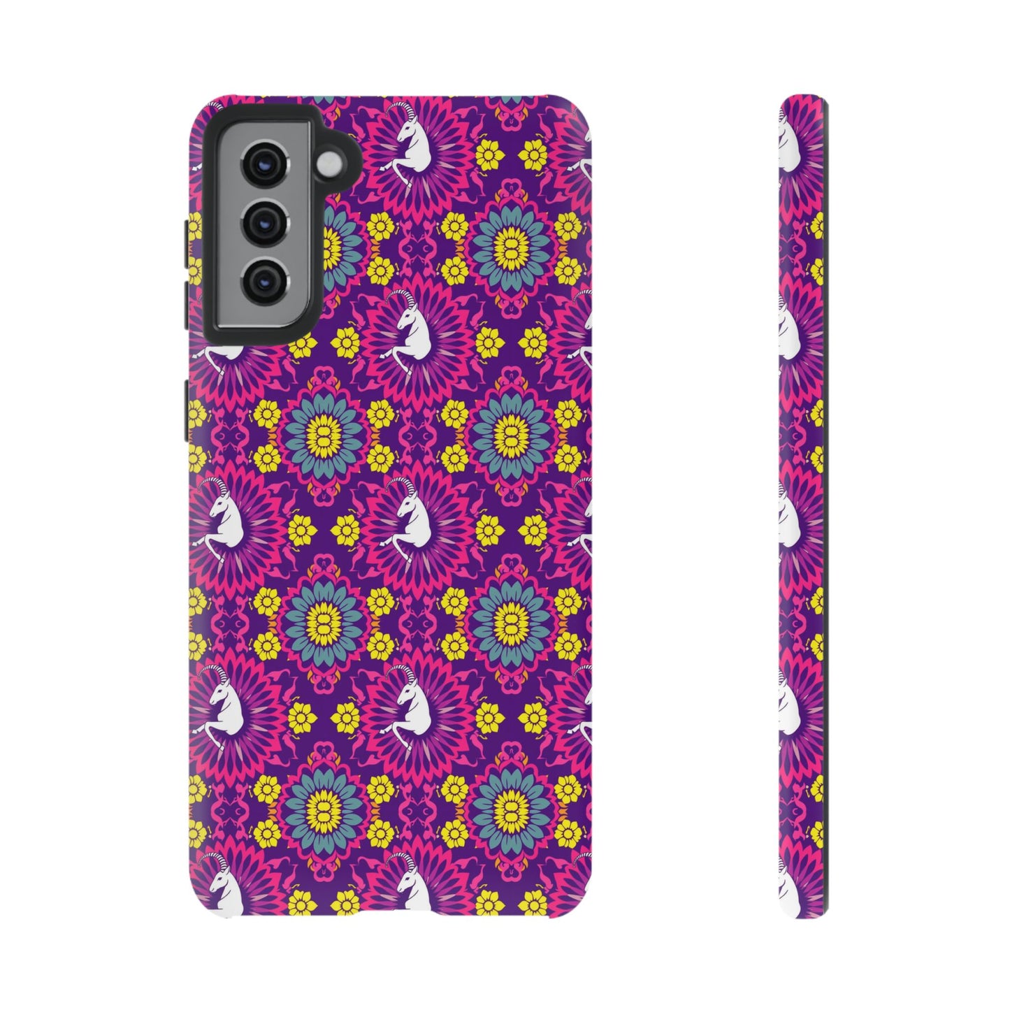 Tough Cases, Capricorn, Zodiac, Flower Pattern