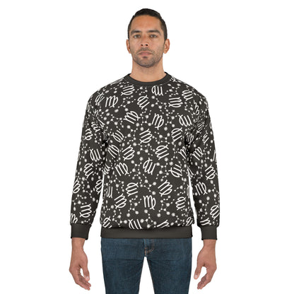 Zodiac AOP Unisex Sweatshirt Virgo Zodiac Sign