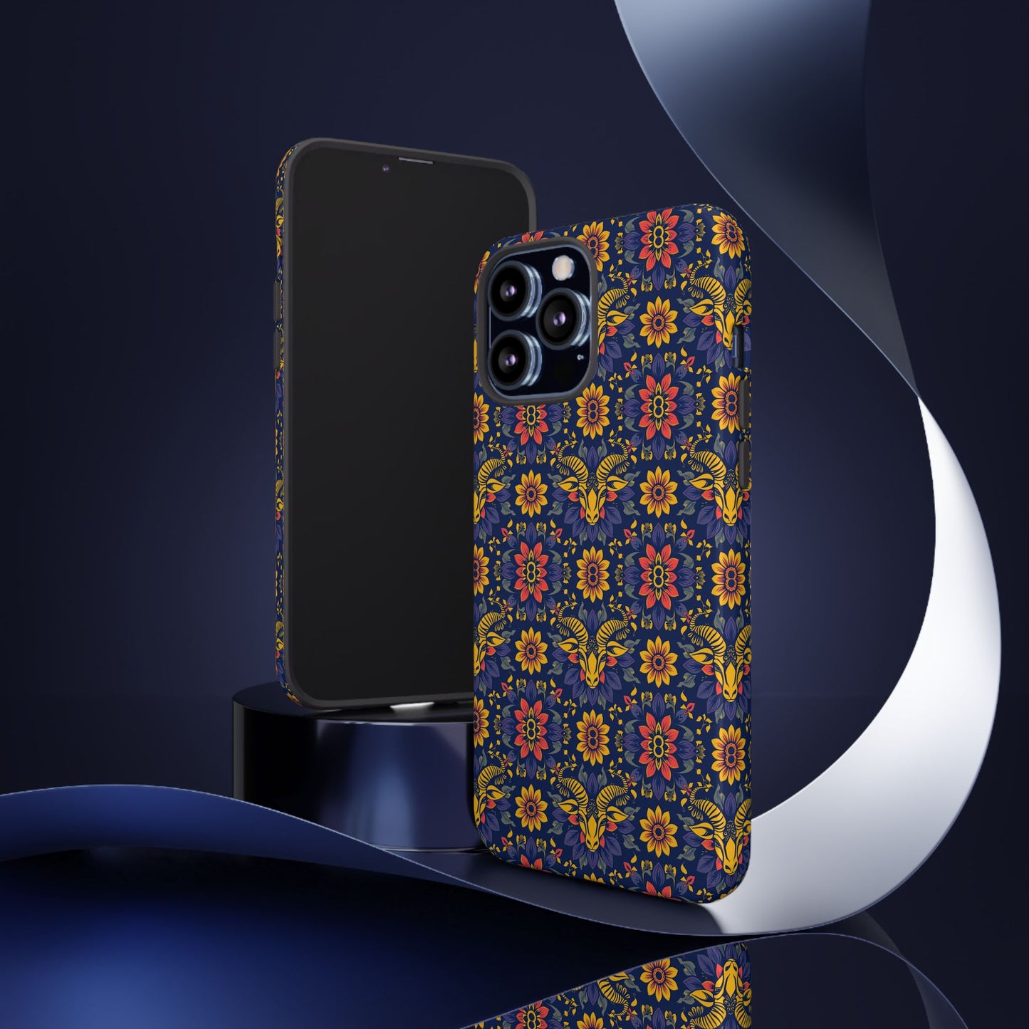 Tough Cases, Taurus, Zodiac v3, Flower Pattern