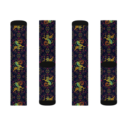 Sublimation Socks, Virgo, Zodiac v3, Pattern