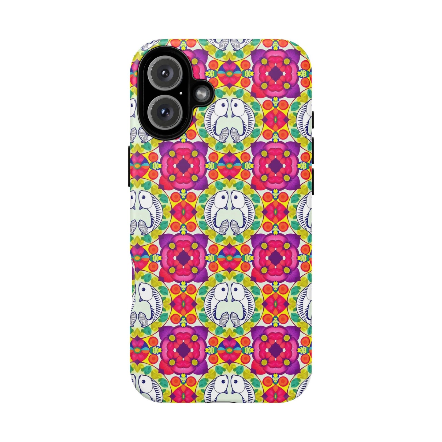 Tough Cases, Pisces, Zodiac v2, Flower Pattern