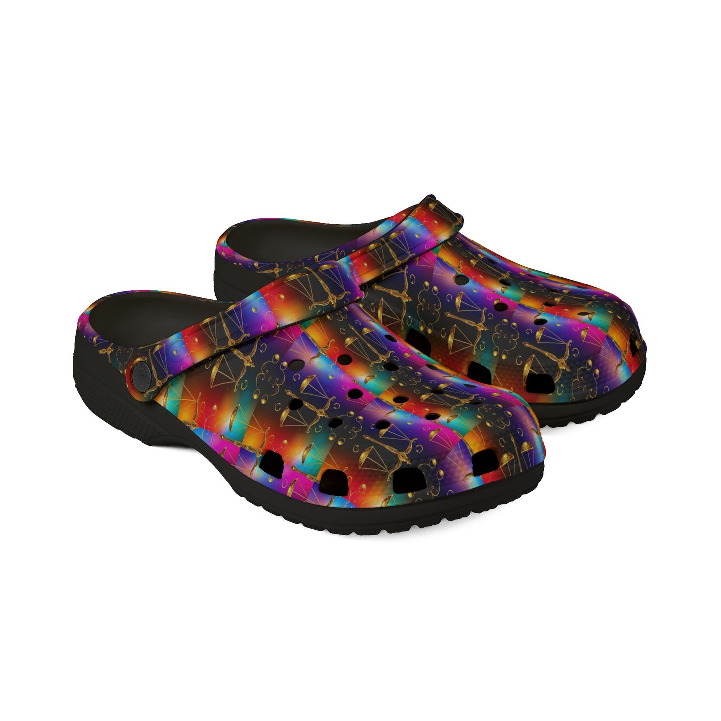 EVA Foam Rubber Shoes, (AOP), Libra, Zodiac v1, Pattern
