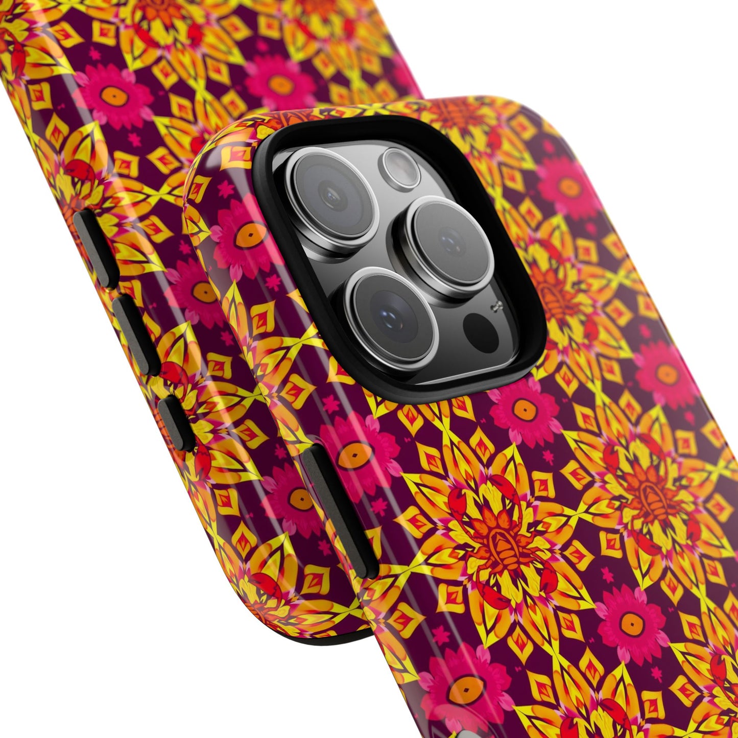 Tough Cases, Scorpio, Zodiac v1, Flower Pattern