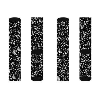 Zodiac Sublimation Socks Virgo Zodiac sign