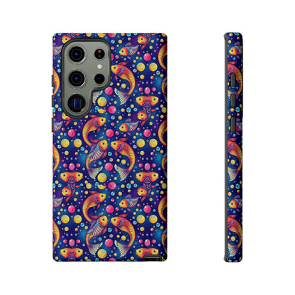 Tough Cases, Pisces, Zodiac, Bubble Pattern