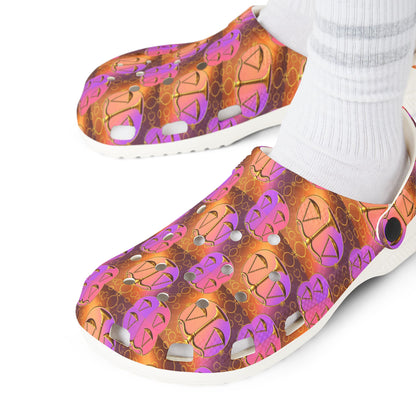 EVA Foam Rubber Shoes, (AOP), Libra, Zodiac, Pattern