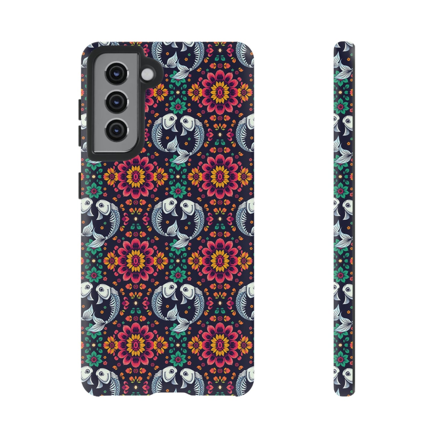 Tough Cases, Pisces, Zodiac v4, Flower Pattern