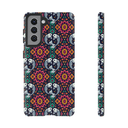 Tough Cases, Pisces, Zodiac v4, Flower Pattern