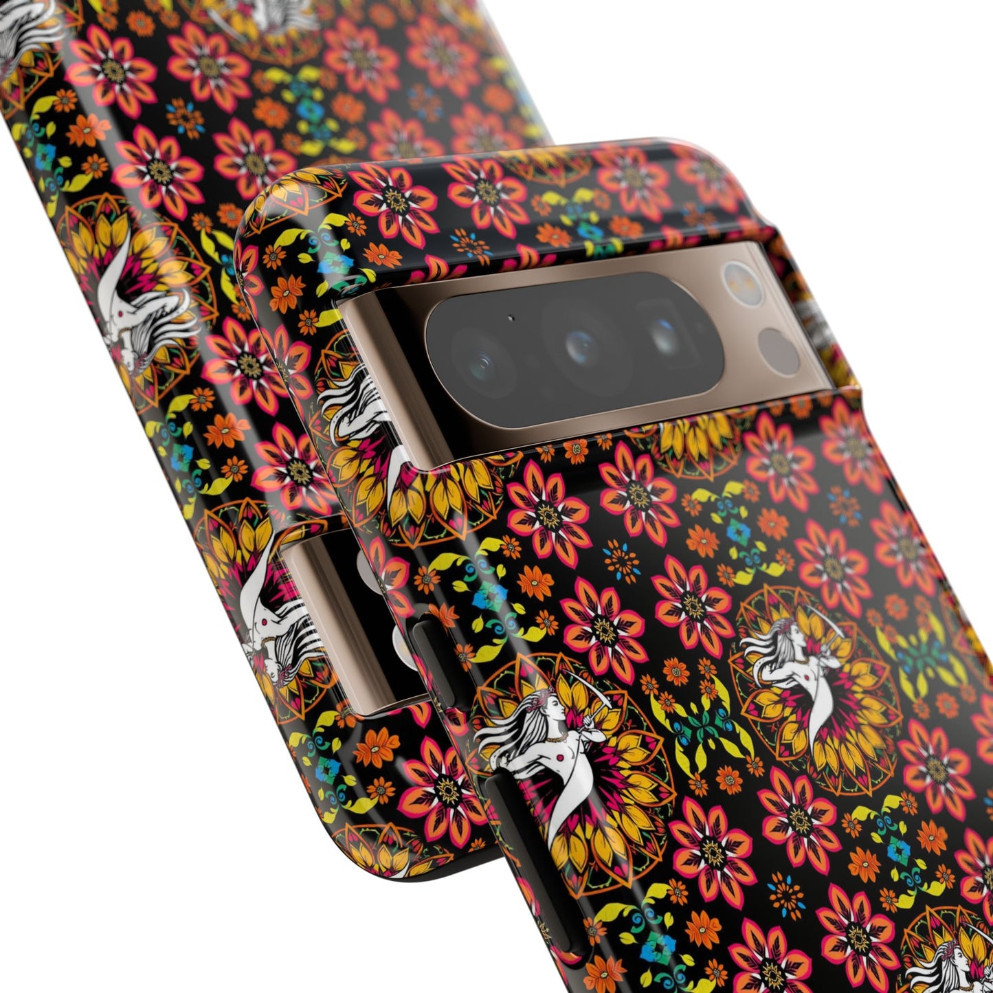 Tough Cases, Sagittarius, Zodiac v2, Flower Pattern
