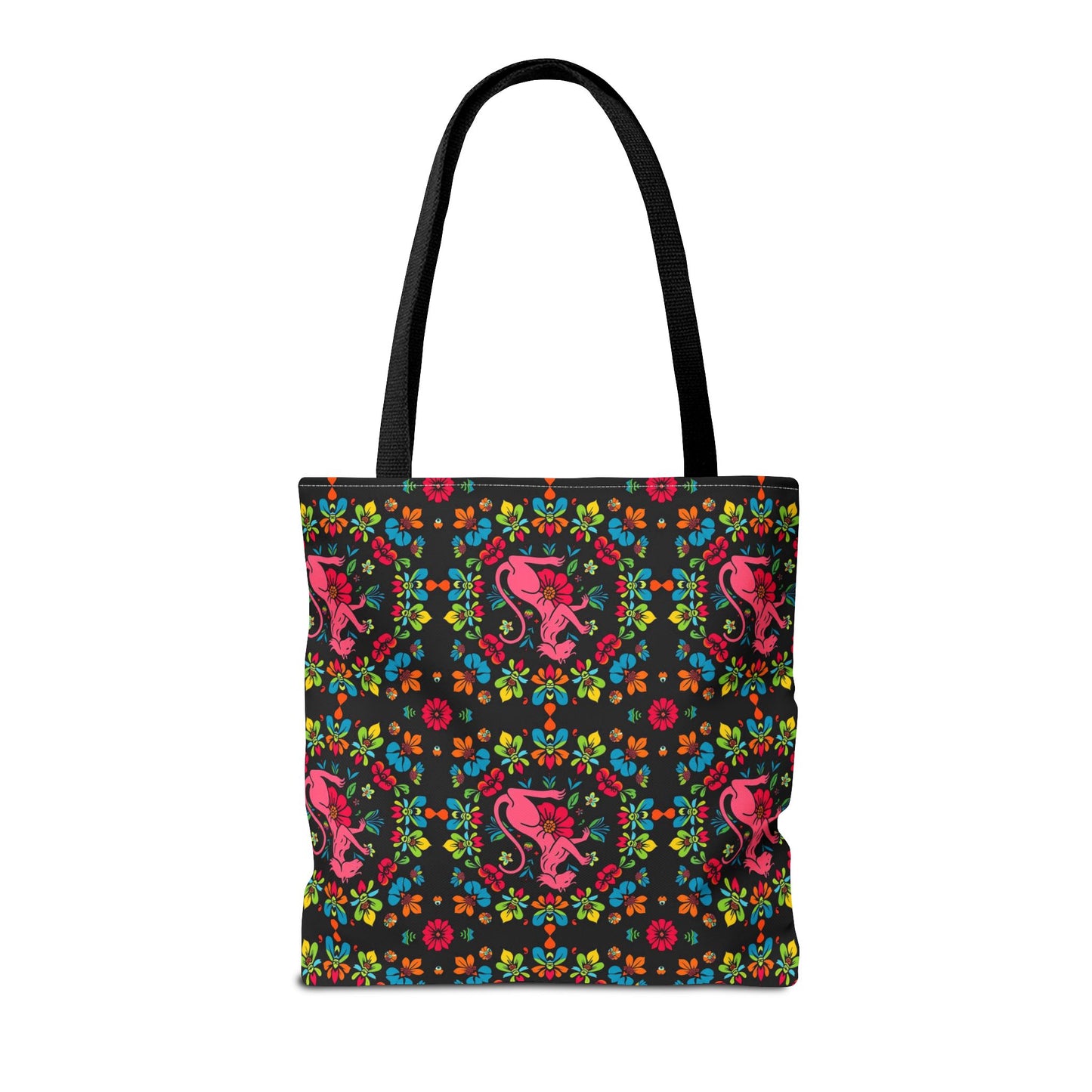 Tote Bag, (AOP), Virgo, Zodiac v6, Flower Pattern