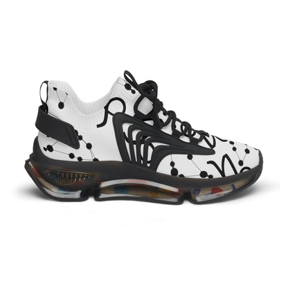 Women's Mesh Sneakers, Constellation & Symbol, Capricorn Zodiac Sign, AOP