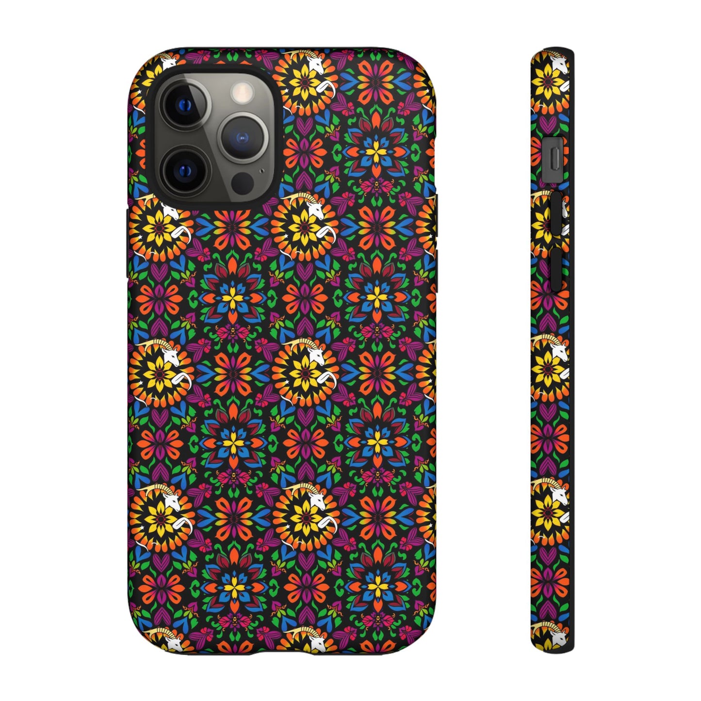 Tough Cases, Capricorn, Zodiac v2, Flower Pattern