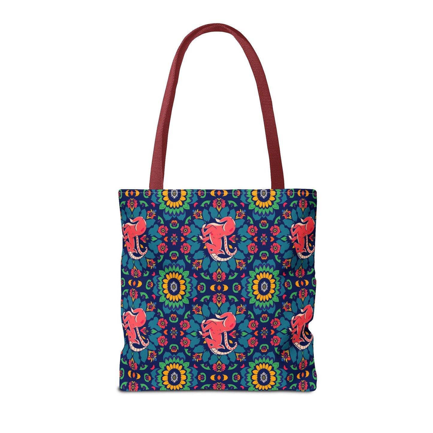 Tote Bag (AOP), Capricorn, Zodiac v1, Flower Pattern