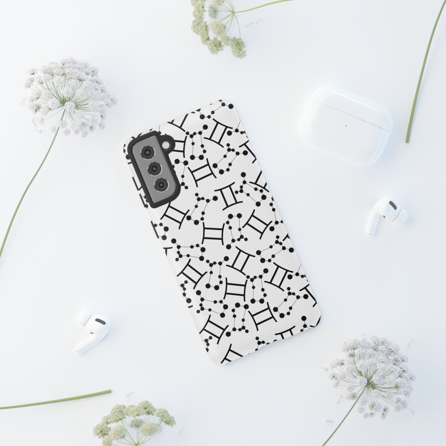 Tough Cases with the Gemini Zodiac sign for iPhone, Samsung Galaxy, and Google Pixel devices