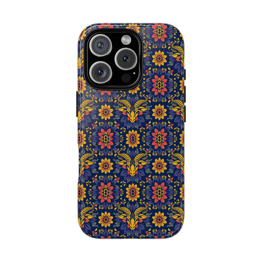 Tough Cases, Taurus, Zodiac v3, Flower Pattern