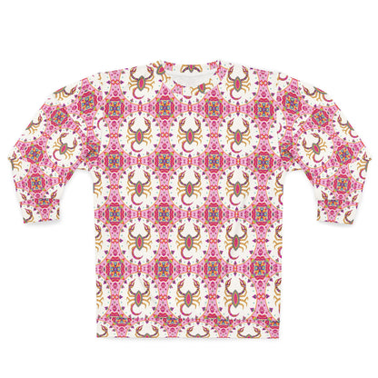 Unisex Sweatshirt (AOP), Scorpio, Zodiac v1, Jewel Pattern
