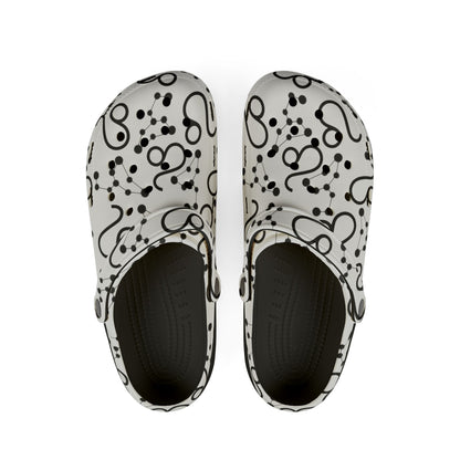 EVA Foam Rubber Shoes (AOP), Material 100% EVA, Leo Zodiac Design