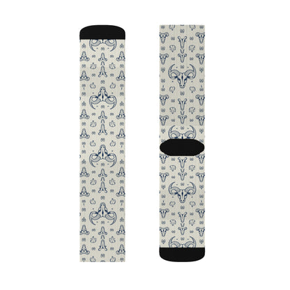 Sublimation Socks, Taurus, Zodiac v1, Pattern