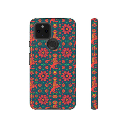 Tough Cases, Leo, Zodiac v2, Flower Pattern