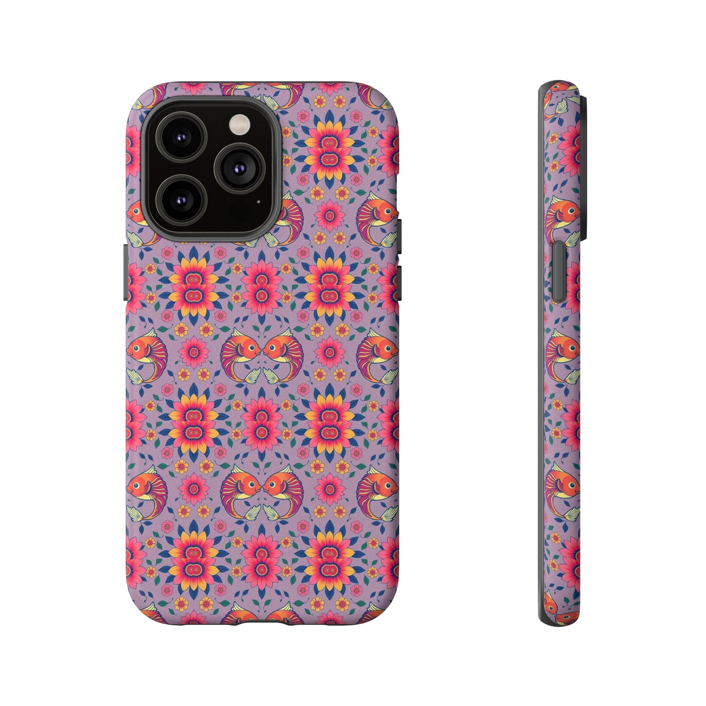 Tough Cases, Pisces, Zodiac v3, Flower Pattern