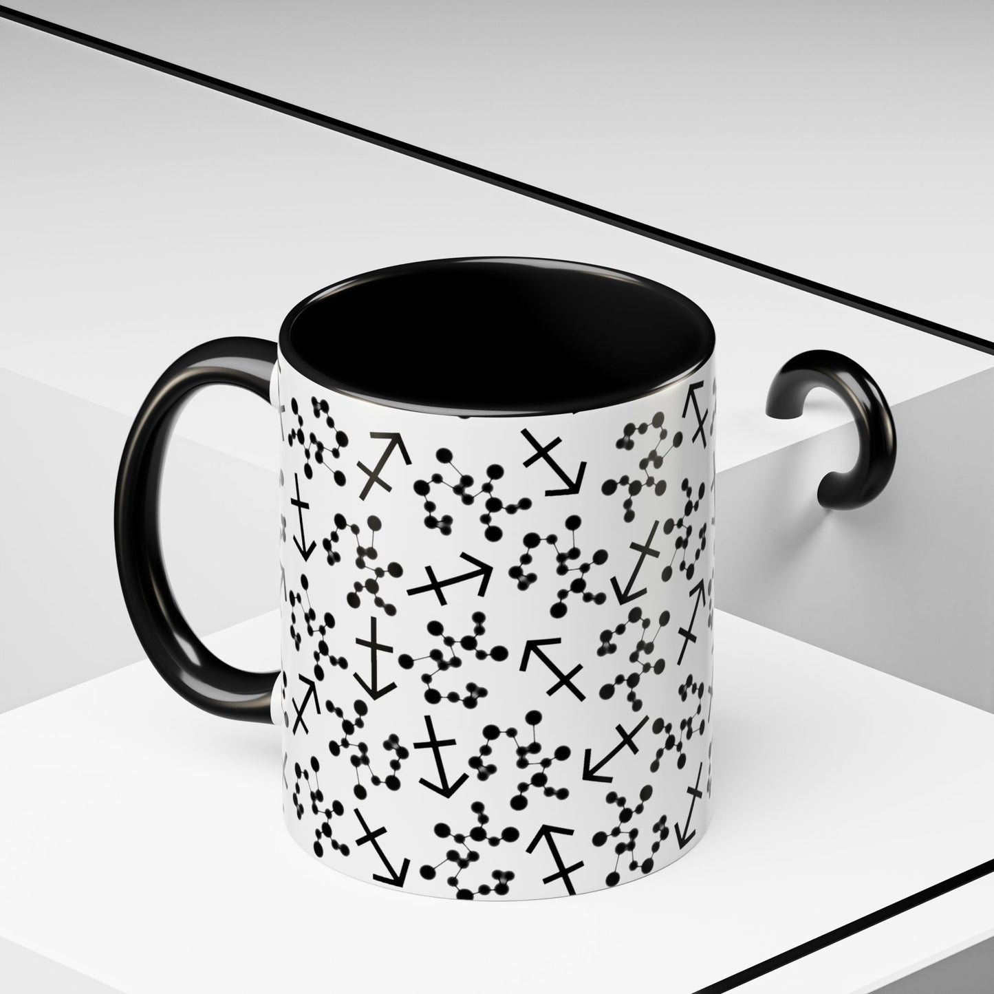 Accent Coffee Mug with the Sagittarius sign (11, 15oz)