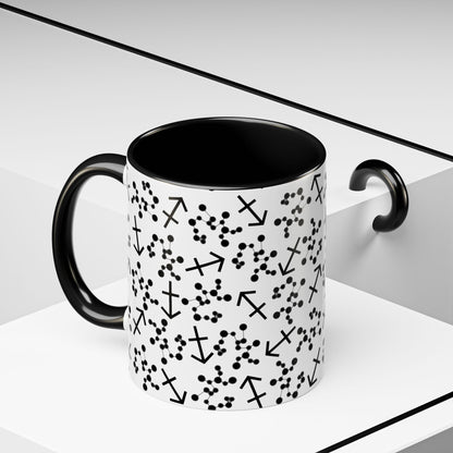 Accent Coffee Mug with the Sagittarius sign (11, 15oz)