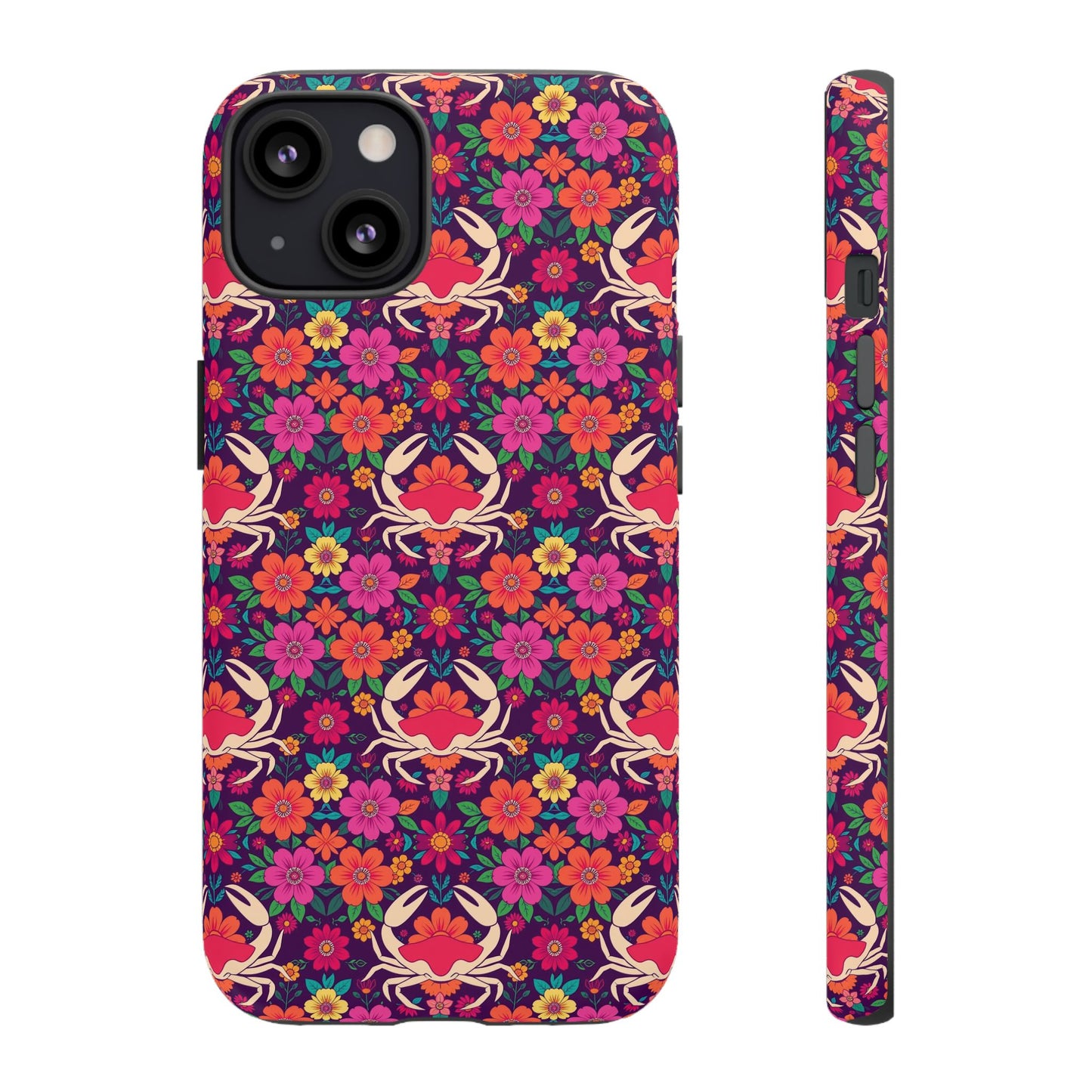Tough Cases, Cancer, Zodiac v1, Flower Pattern