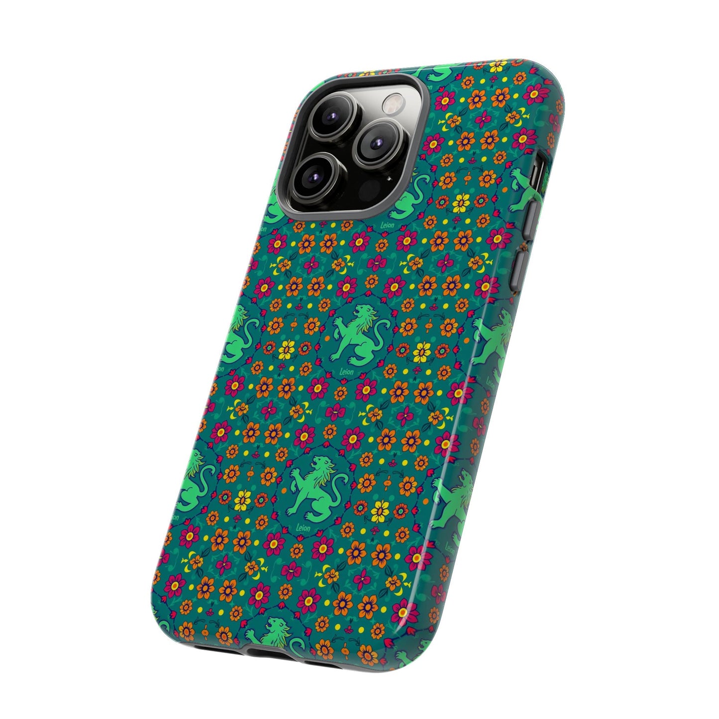 Tough Cases, Leo, Zodiac v3, Flower Pattern