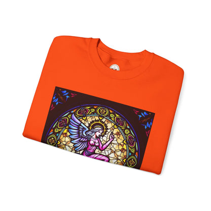 Unisex Heavy Blend™ Crewneck Sweatshirt, Glass 1, Virgo Zodiac Design