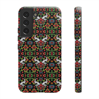 Tough Cases, Taurus, Zodiac v2, Flower Pattern
