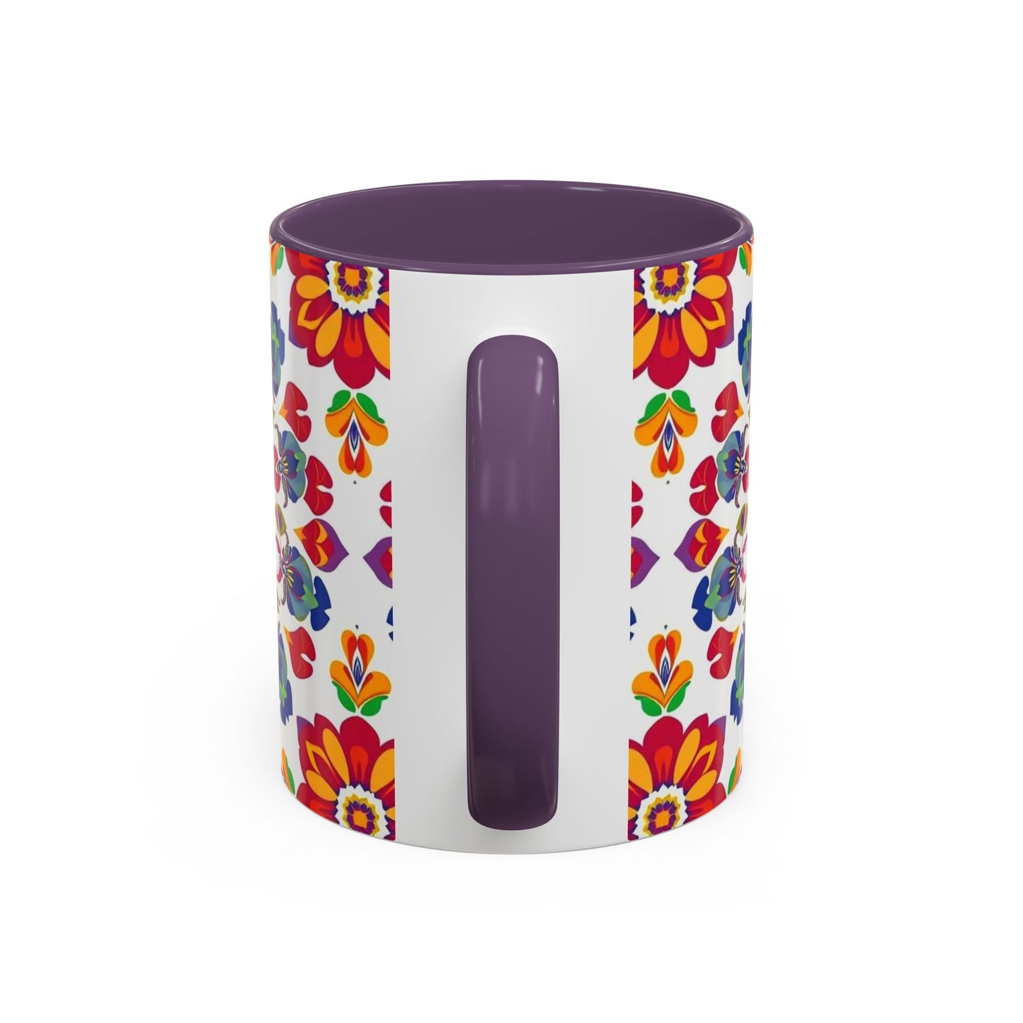 Accent Coffee Mug, Libra, Zodiac v1, Flower Pattern, (11, 15oz)