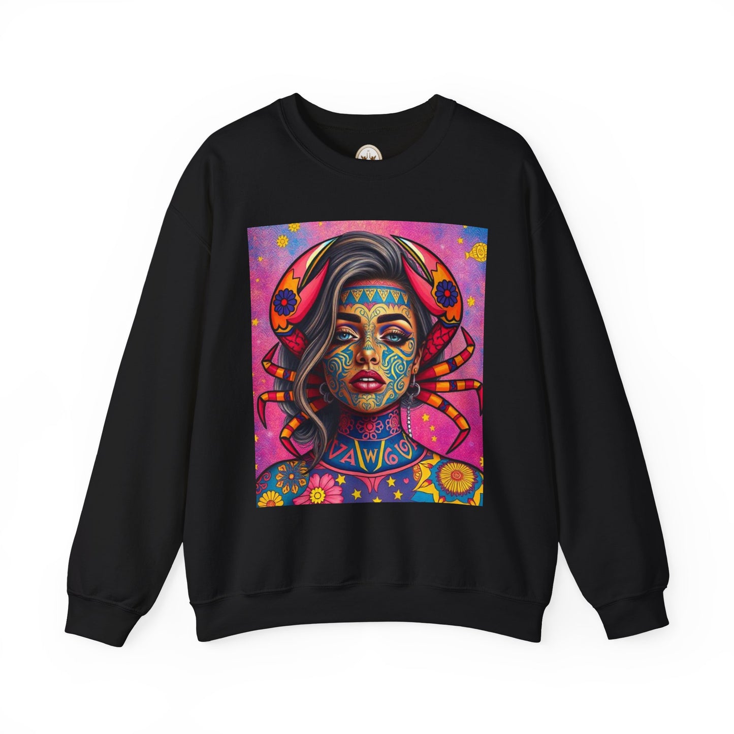 Unisex Heavy Blend™ Crewneck Sweatshirt, Cancer, Zodiac, Sexy Pattern