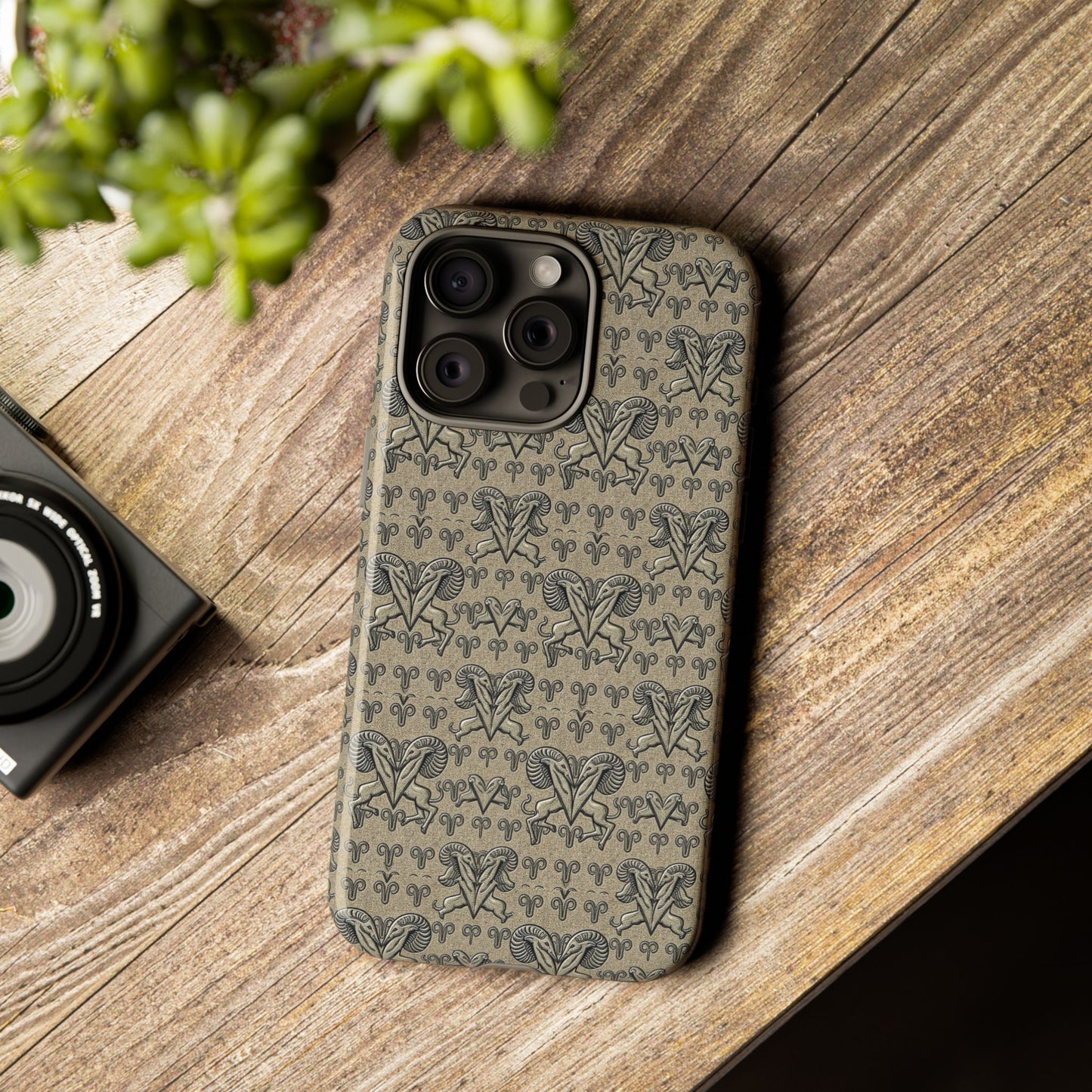 Tough Cases, Aries, Zodiac, Metal Pattern
