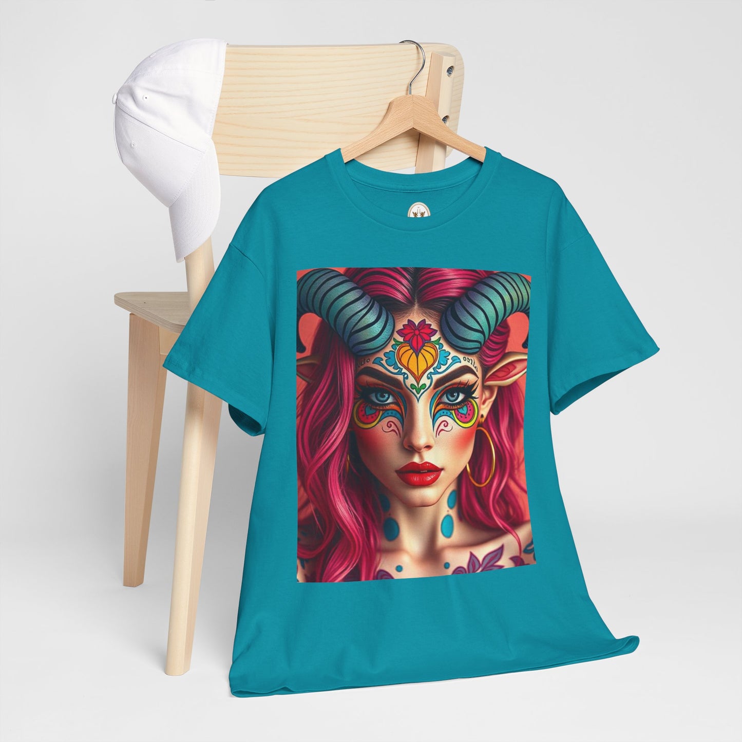 Unisex Heavy Cotton T-Shirt, Taurus, Zodiac, Sexy Art